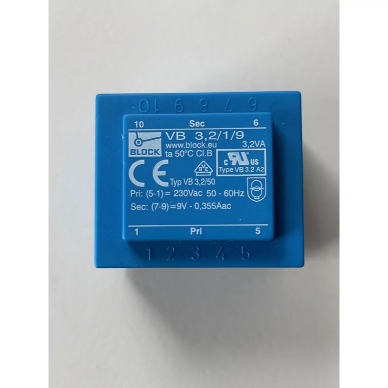 Transfo 9V 2.3VA