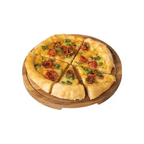 Pizza serveerplank m eik rond d29xh2cm