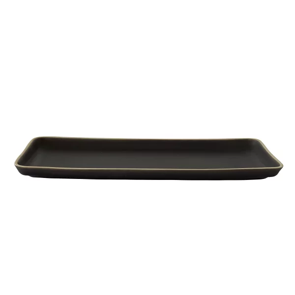 Atlas black bord rechthoekig L370xB145mm