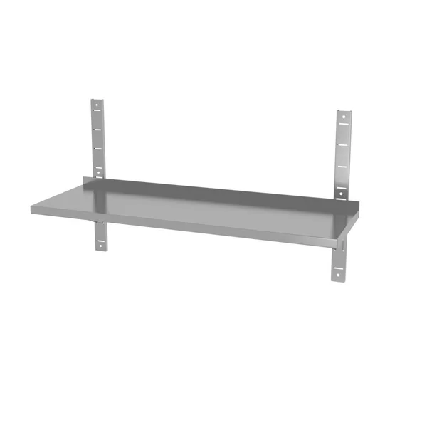 Verstelbare enkele wandplank met 2 beugels