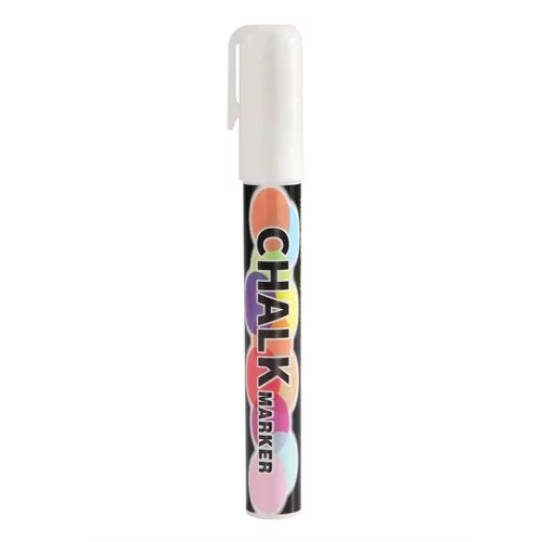 Krijtstift smal wit 2st