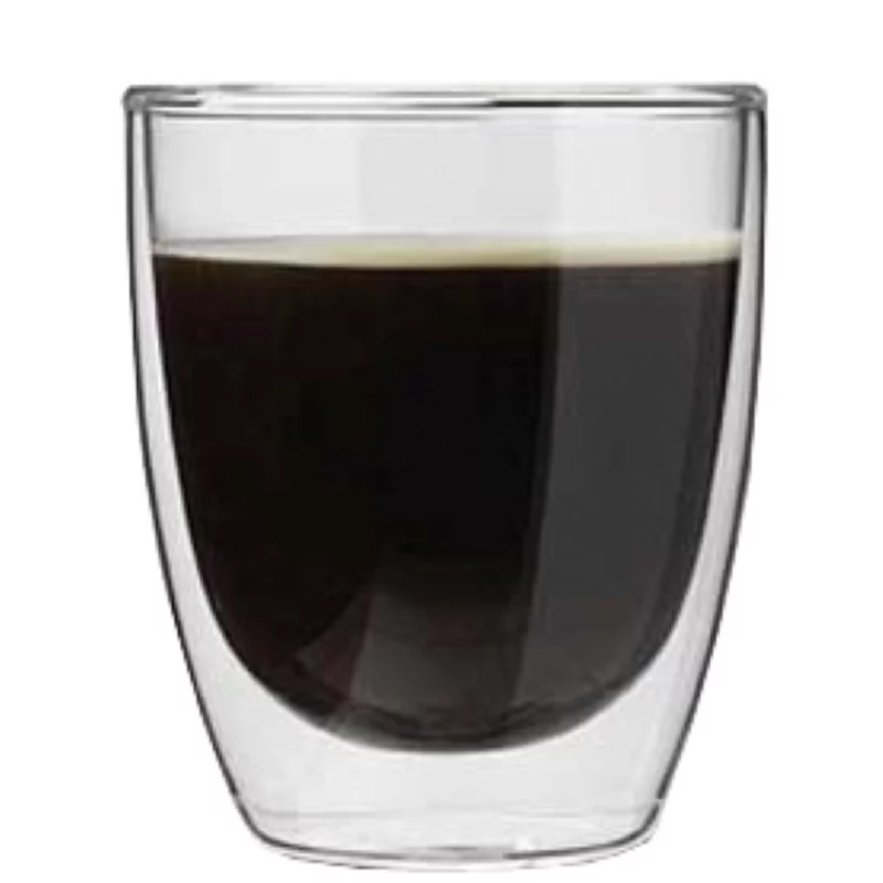 Coffee dubbelwandig glas D80xH80mm 200ml