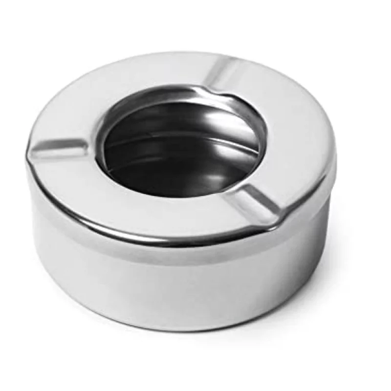 Asbak inox 18/8 D90xH35mm