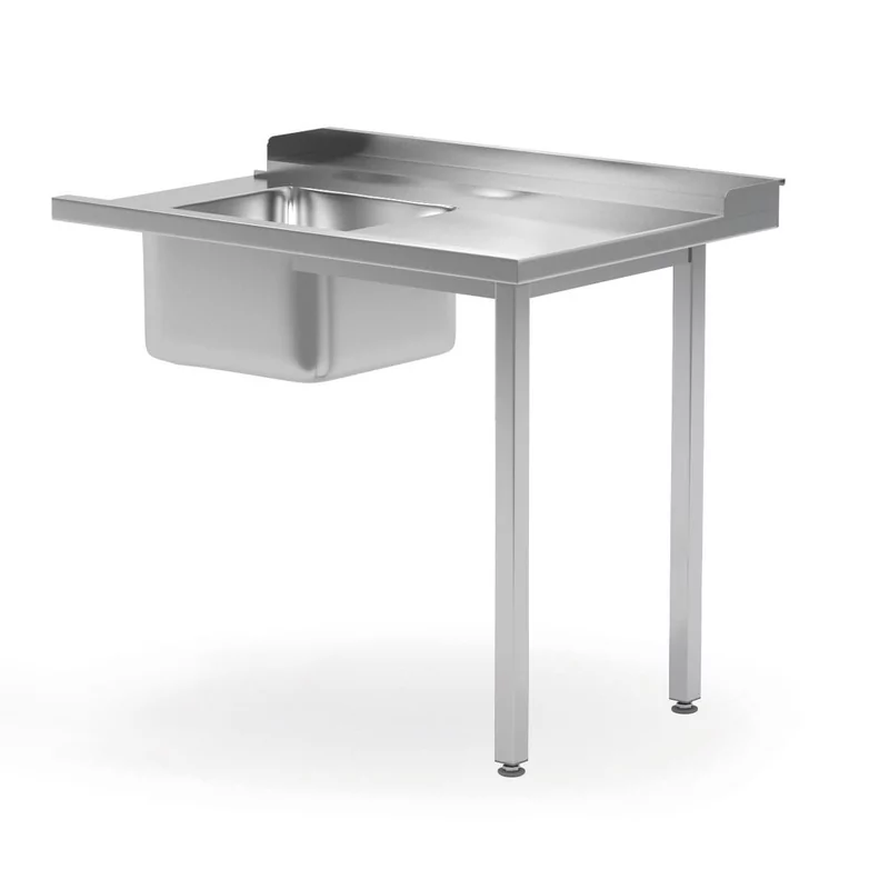Spoeltafel voor doorschuifvaatwasser