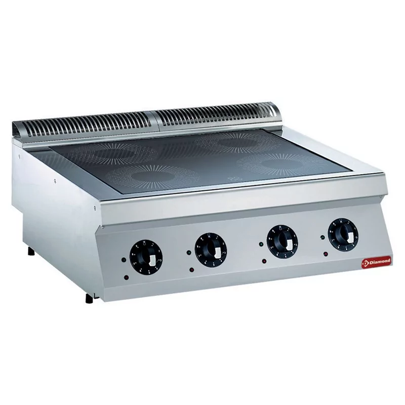 Inductiekookplaat 4 zones Ø230mm (4x3.5Kw)