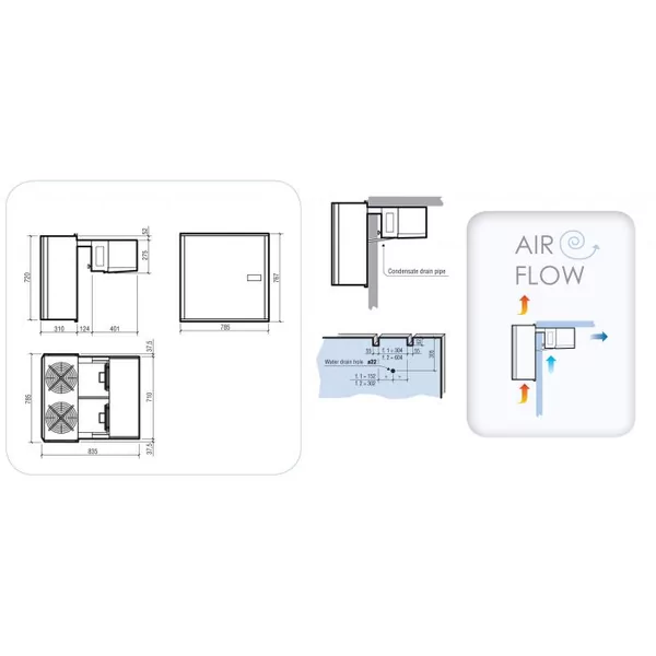 Vriesgroep insteek 11.1-15.6m³ 